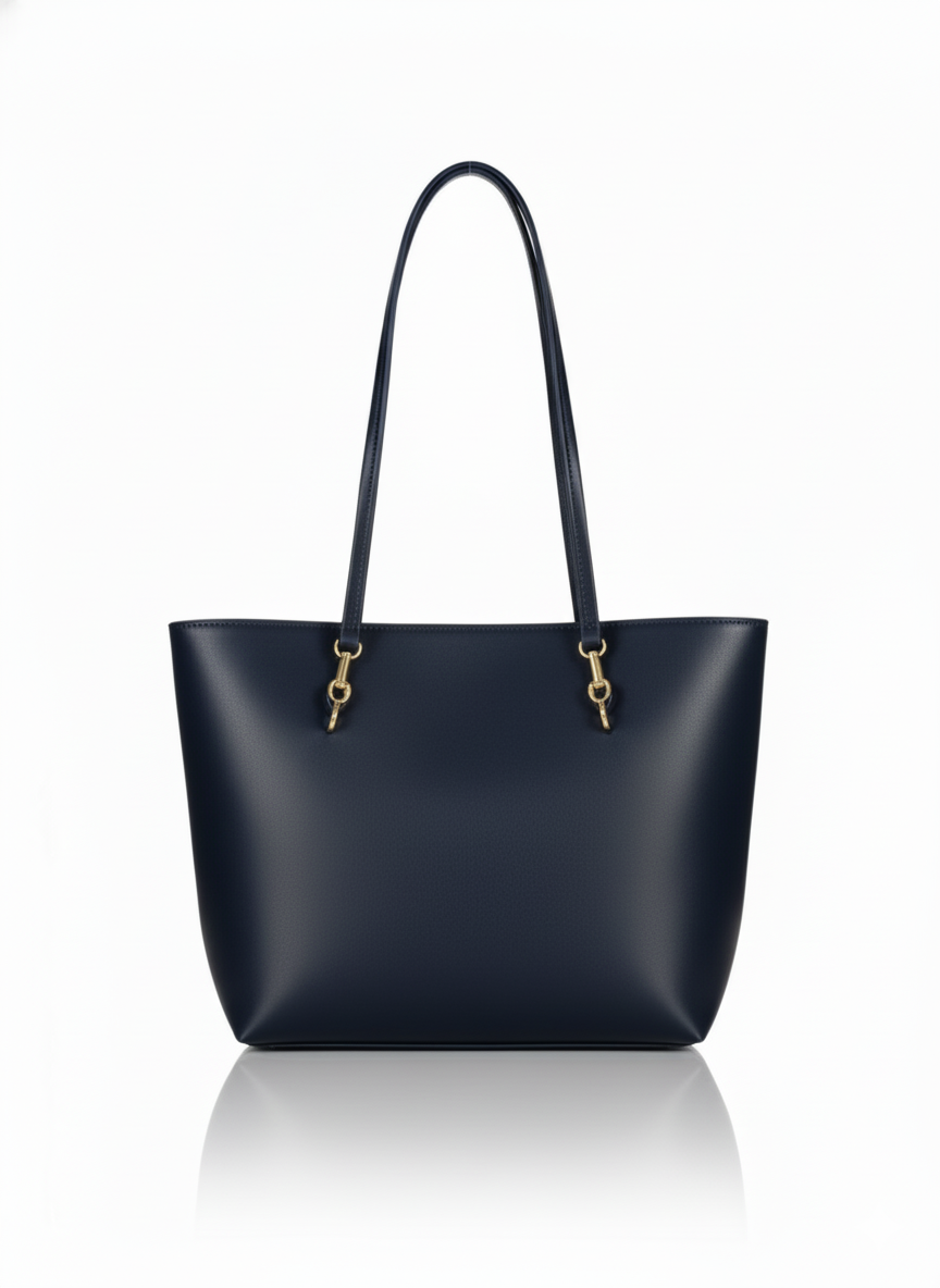 Playful Two-Tone Messenger Bag with Plush Keychain