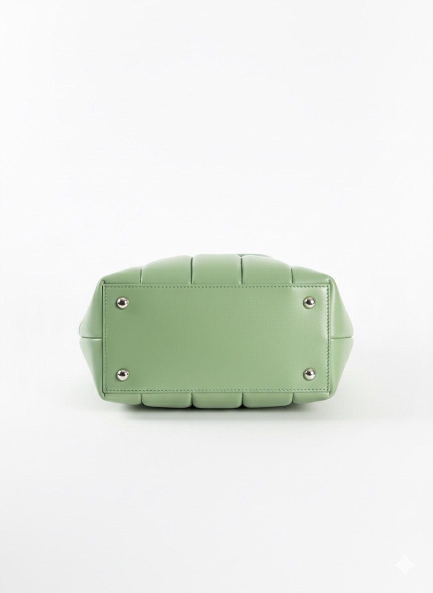 The Pleated Sage Carry-All with Matching Pouch