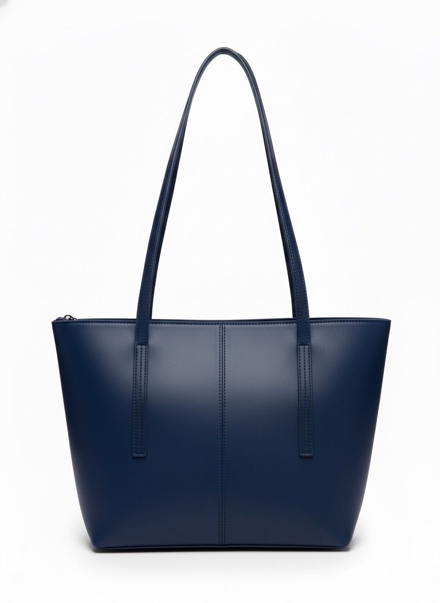 The Pleated Navy Carry-All with Matching Pouch Set