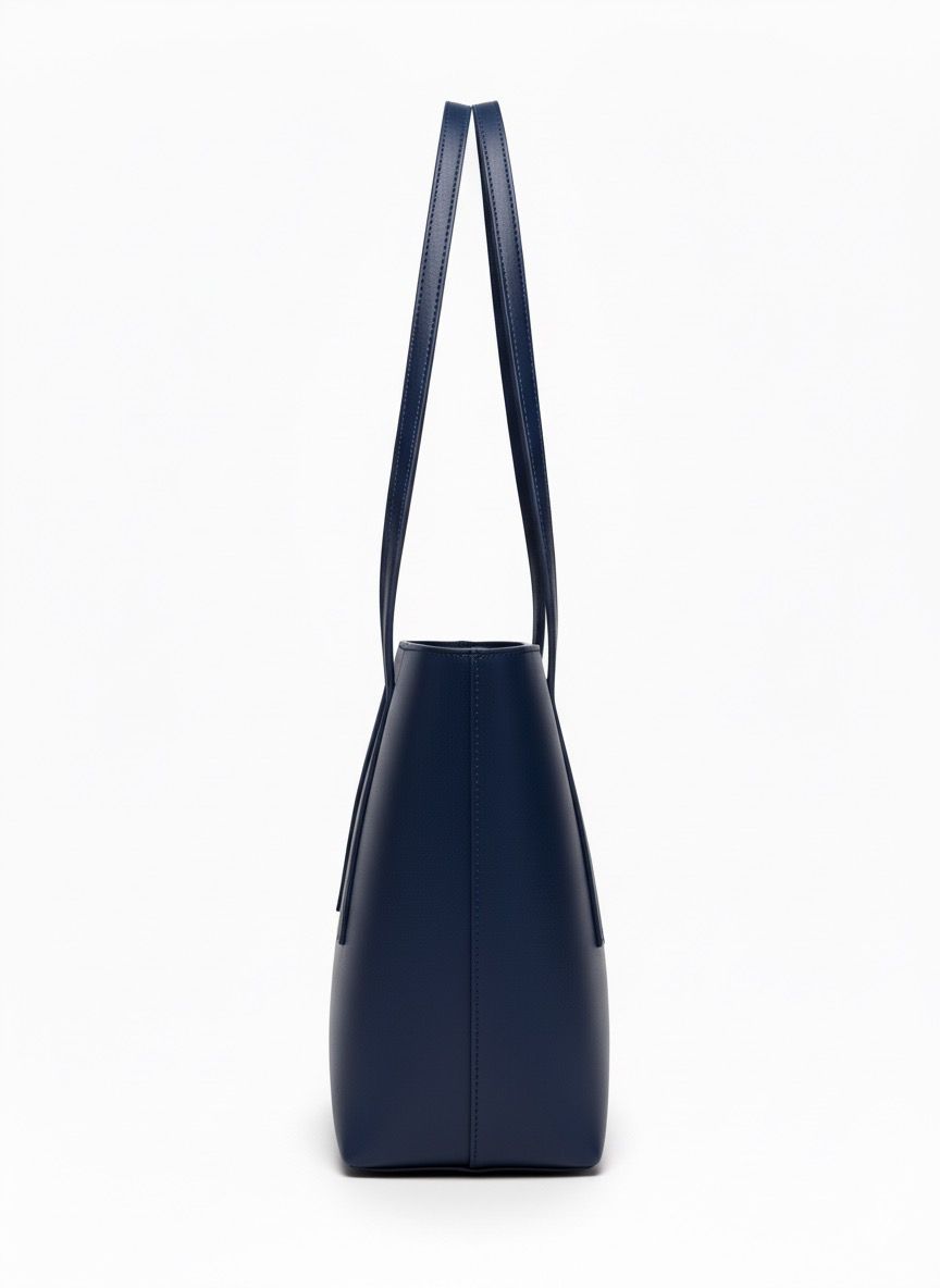 The Pleated Navy Carry-All with Matching Pouch Set