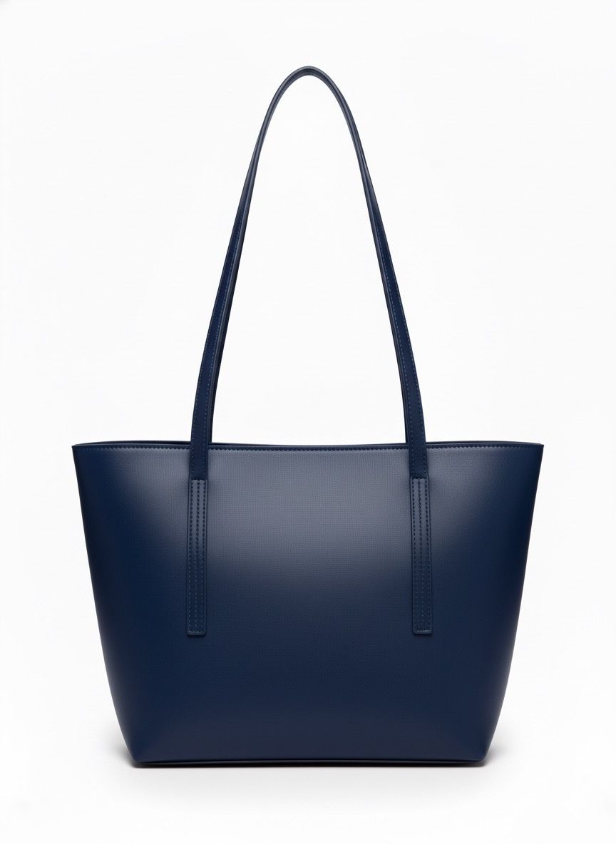 The Pleated Navy Carry-All with Matching Pouch Set