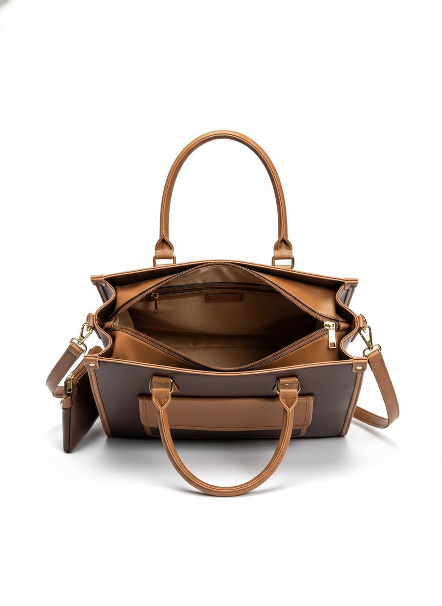 🤎 Classic Bi-Colour Structured Tote 🤎