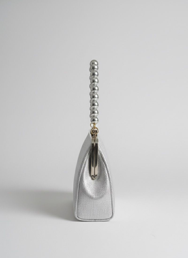 🩶 Chrome Bead Bar Clutch 🩶